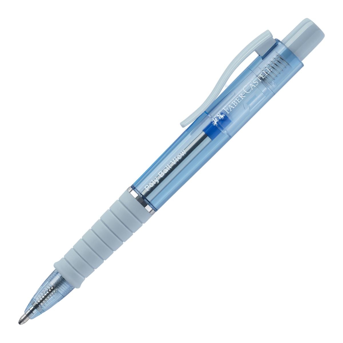 Imagen 0 de Bolígrafo PolyBall View, con recambio de gran capacidad XB Faber-Castell color azul helado