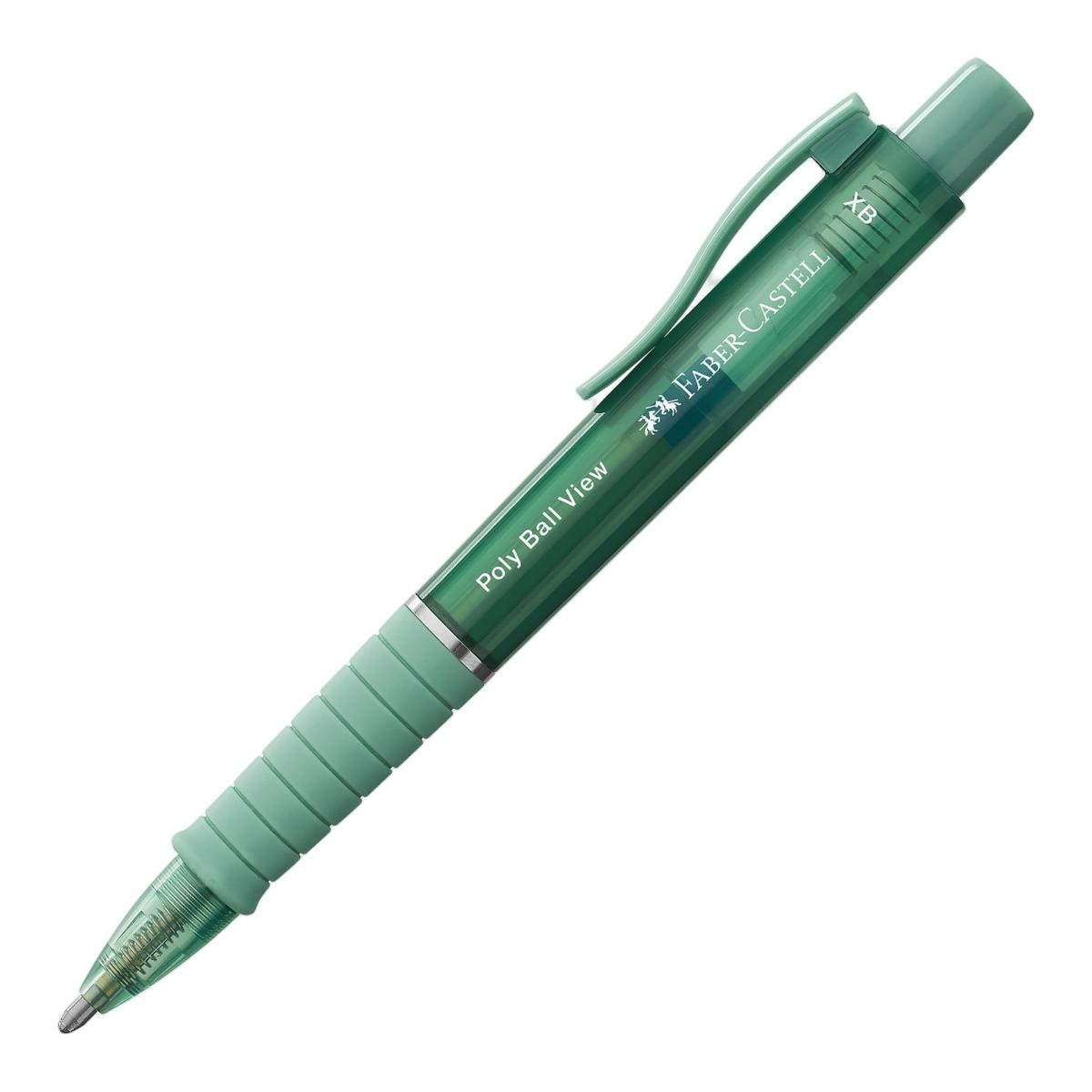 Imagen 0 de Bolígrafo PolyBall View, con recambio de gran capacidad XB Faber-Castell color verde