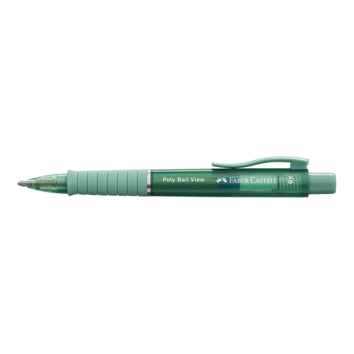 Bolígrafo PolyBall View, con recambio de gran capacidad XB Faber-Castell color verde 2