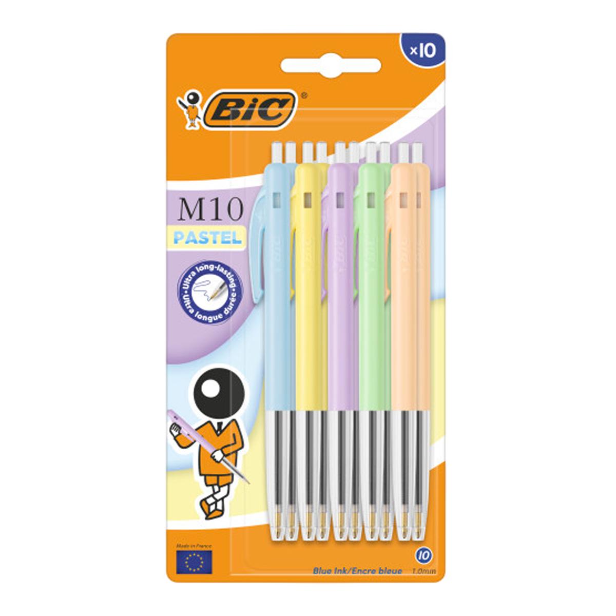 Imagen 0 de Blister de 10 Bolígrafos M10 Pastel BIC