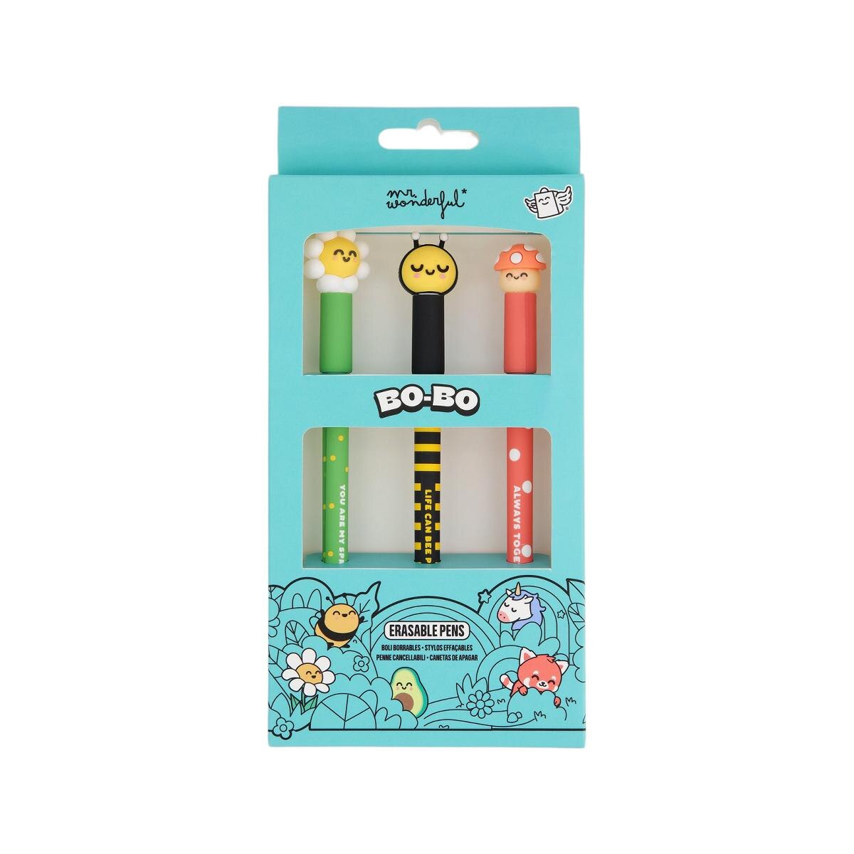 Conjunto de 3 canetas apagáveis Mr Wonderful: Margarita, Aveja e seta 3