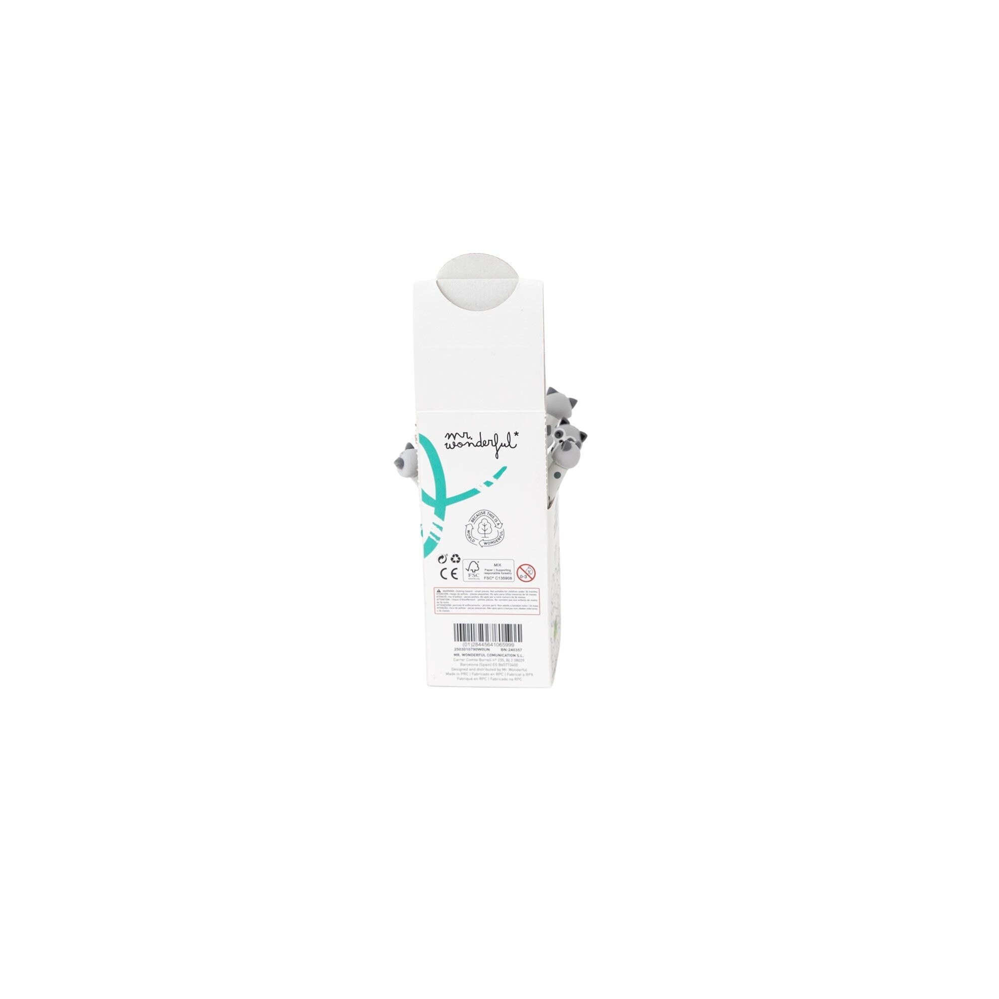 Caneta apagável Bo-Bo Mr Wonderful: Mapache The world in your hands 6