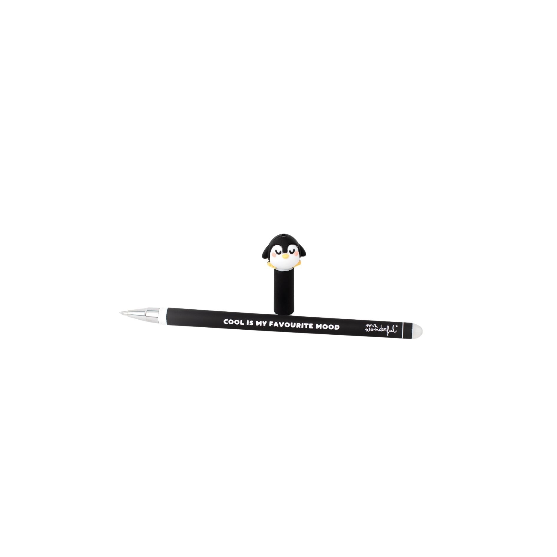 Caneta apagável Bo-Bo Mr Wonderful: Pingüino cool is my fabourite mood. 2