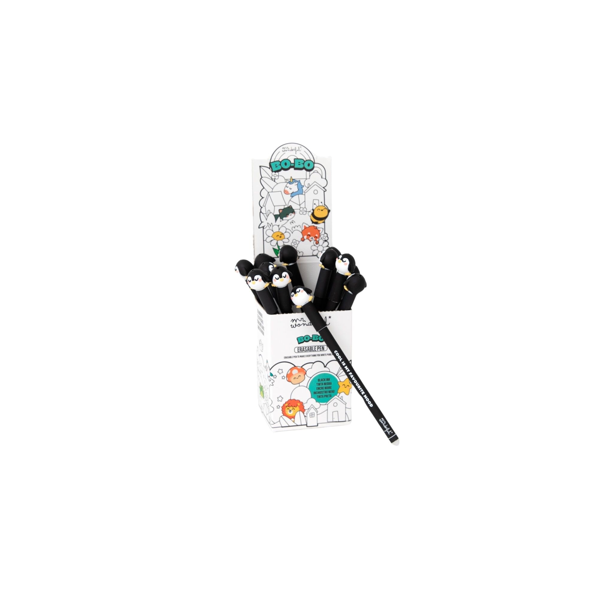 Caneta apagável Bo-Bo Mr Wonderful: Pingüino cool is my fabourite mood. 3