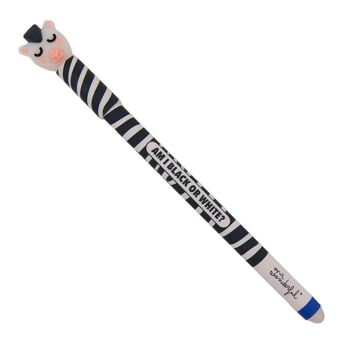 Imagem 0 de Caneta Apagável Mr Wonderful BoBo Zebra  Am I black or white?