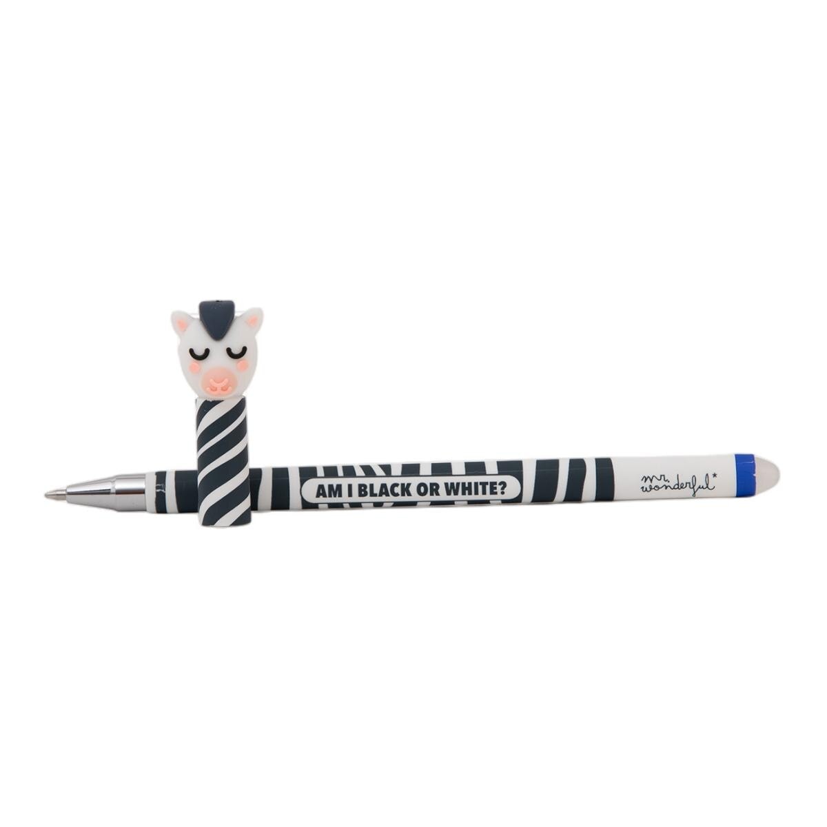 Conjunto de 3 canetas Mr Wonderful apagáveis BoBo com estampado animal  Cobra, Tigre e Cebra. 5