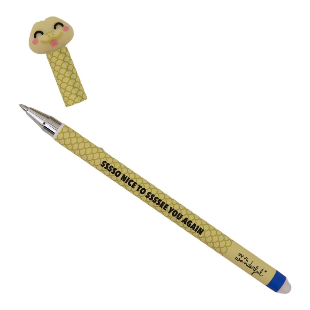 Caneta Apagável Mr Wonderful BoBo Serpente Sssso nice to ssssee you again. 2