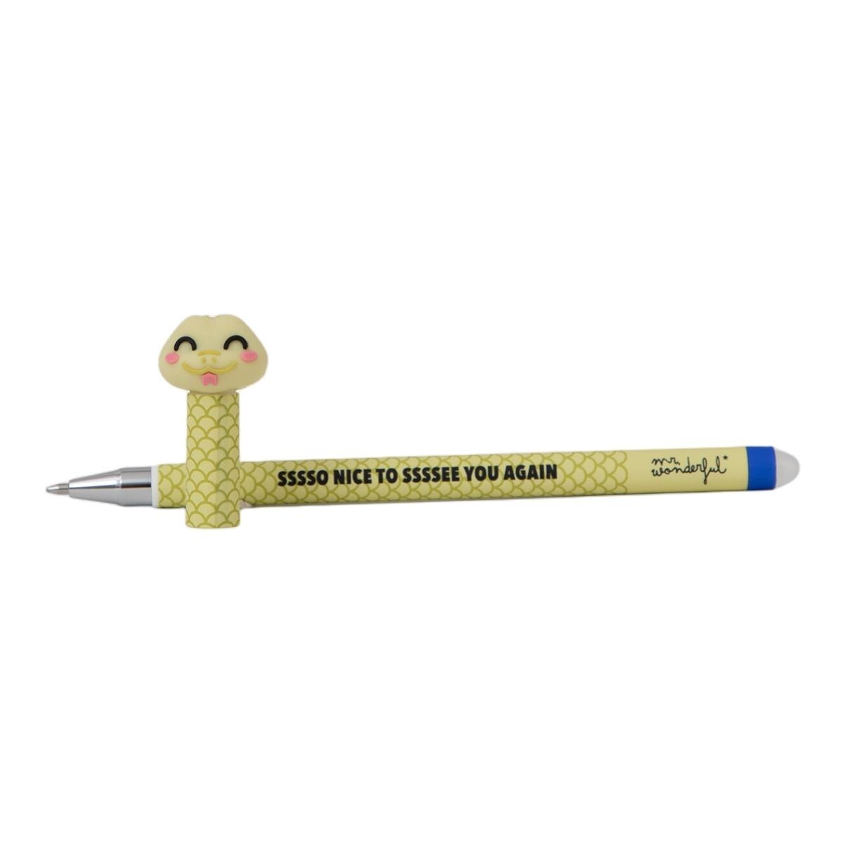 Caneta Apagável Mr Wonderful BoBo Serpente Sssso nice to ssssee you again. 3