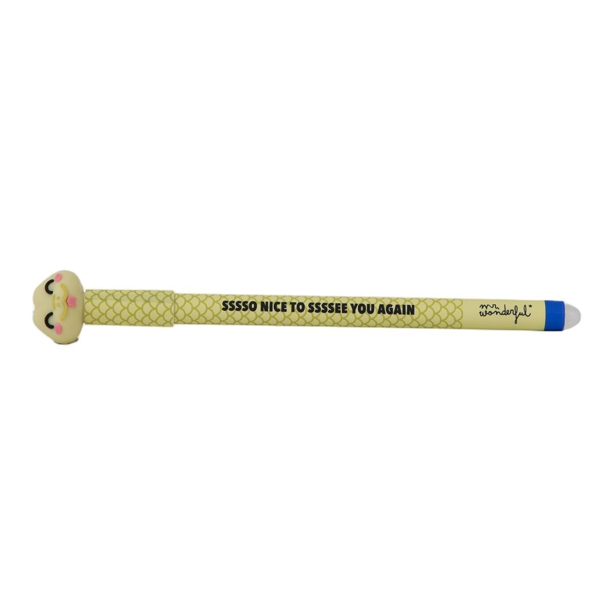 Caneta Apagável Mr Wonderful BoBo Serpente Sssso nice to ssssee you again. 4