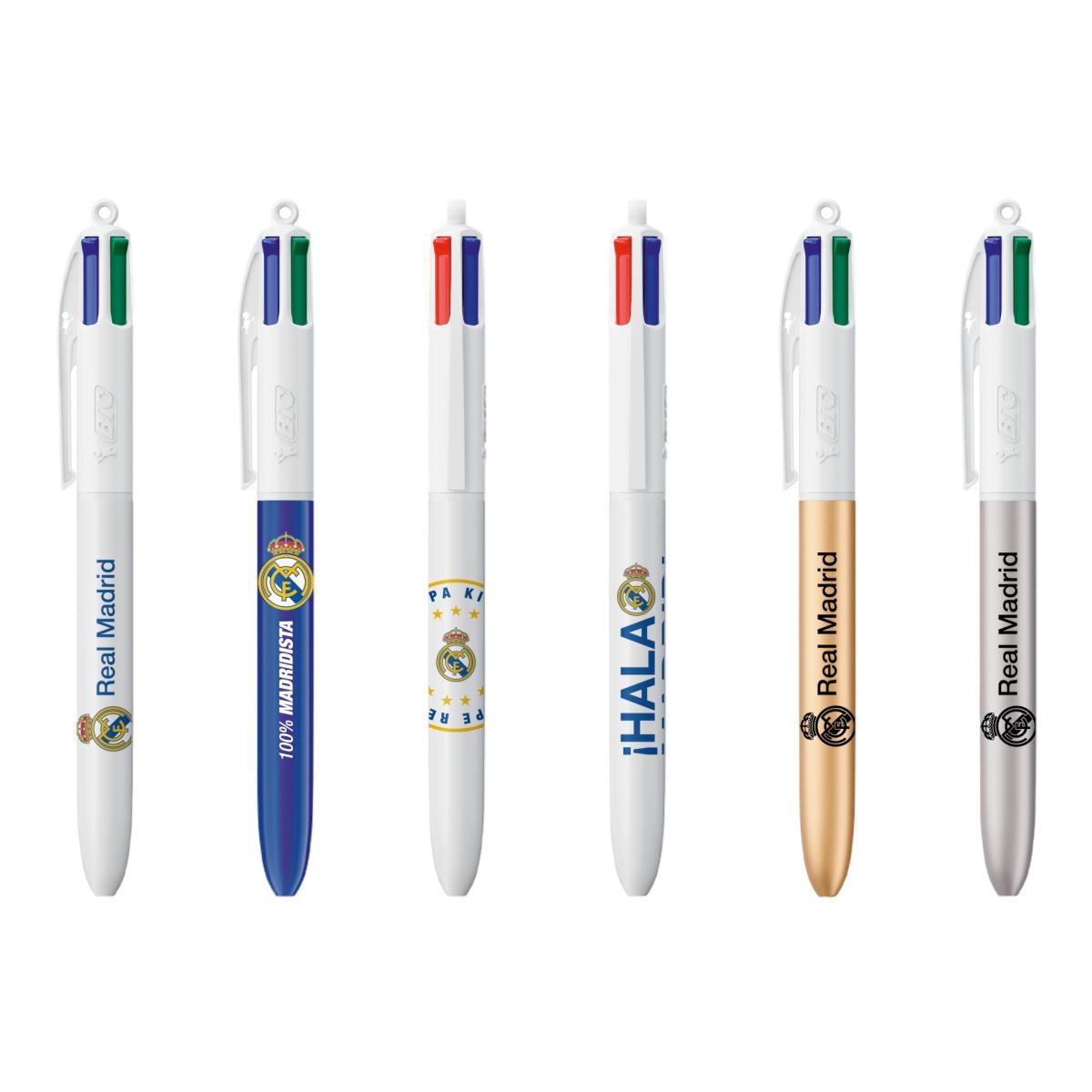 Imagen 0 de 1 Bolígrafo 4 Colores Real Madrid BIC