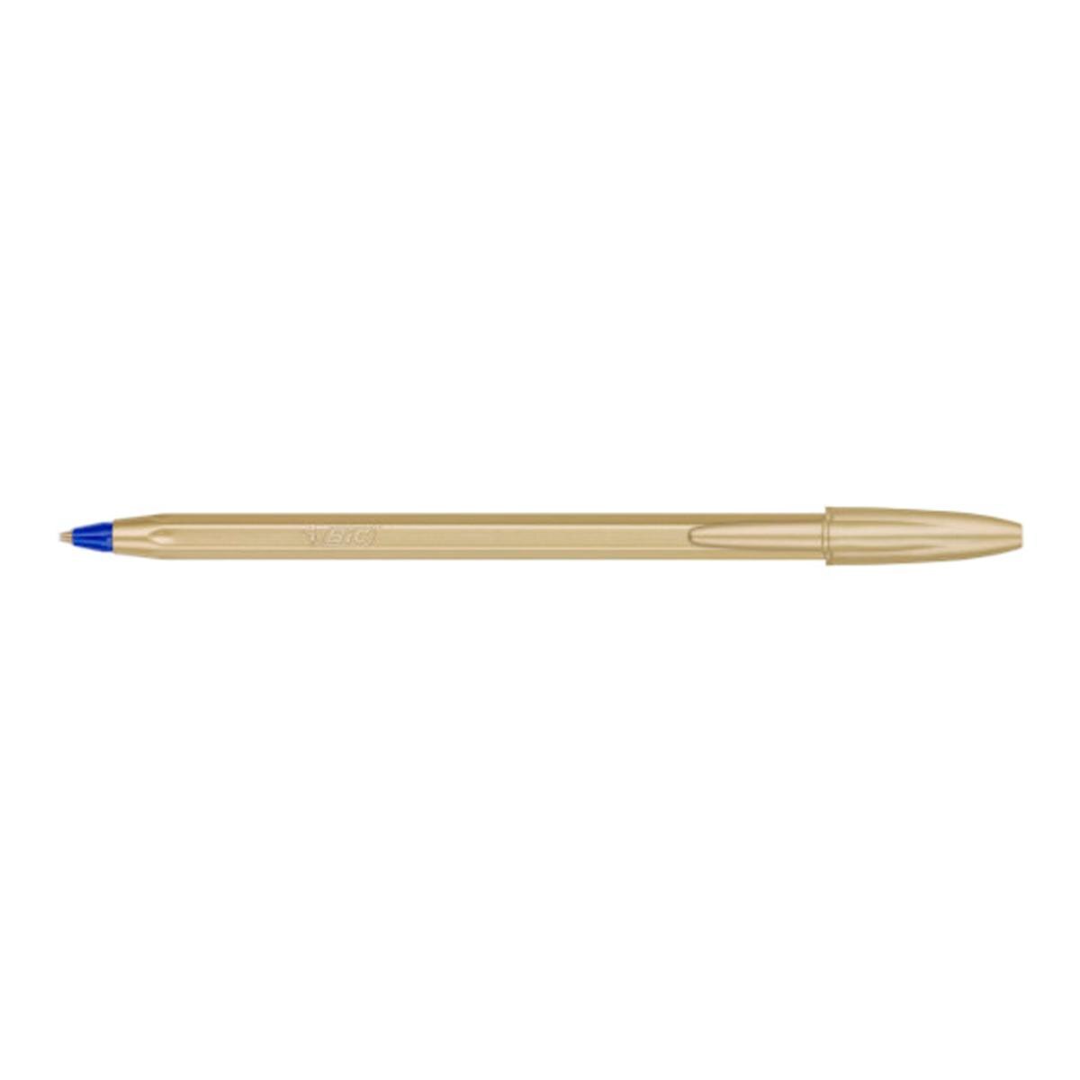 1 Bolígrafo Cristal Glacé Dorado BIC Dorado-2