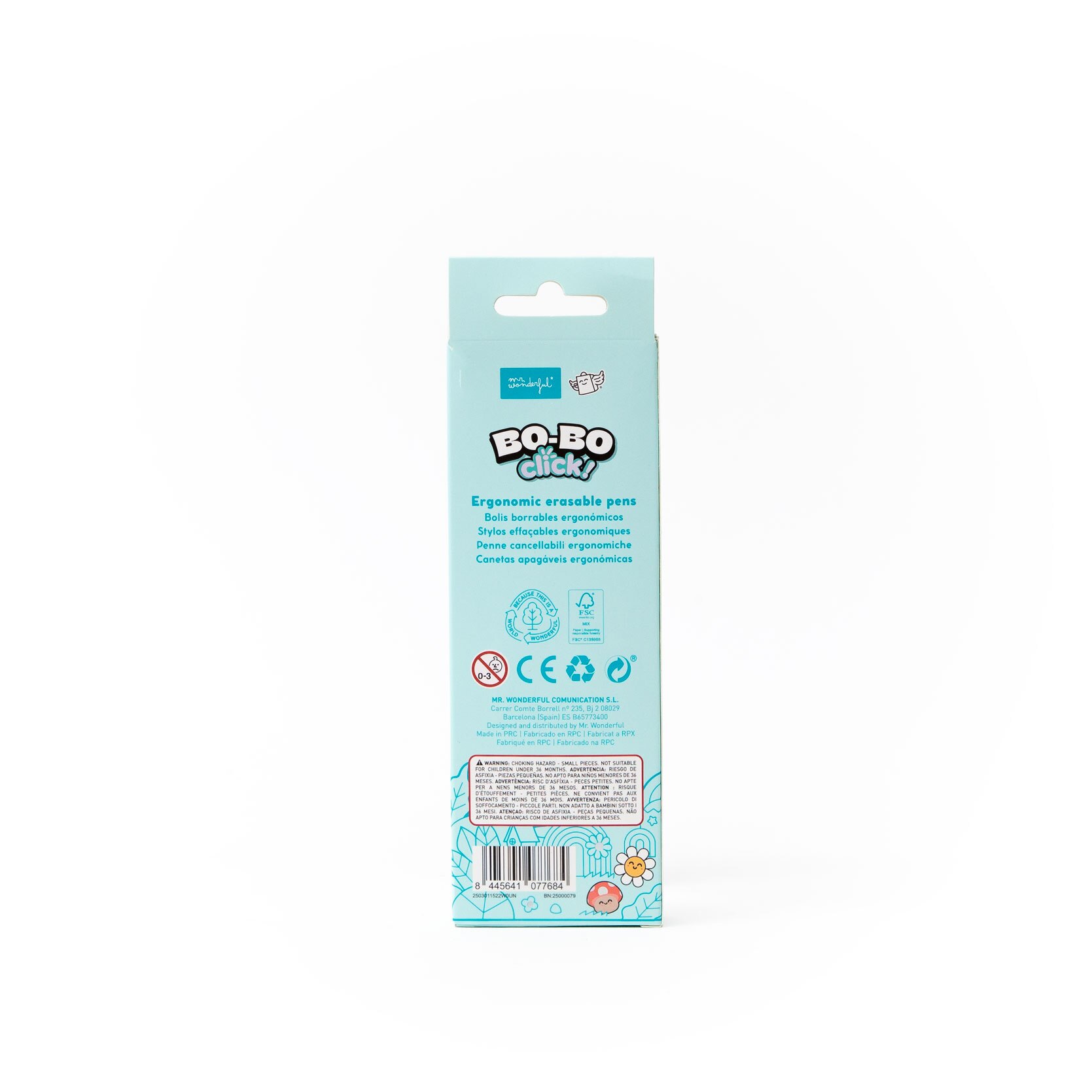 Conjunto de 2 canetas apagáveis Mr Wonderful Bo-Bo Click! - Margarida e Abelha 6