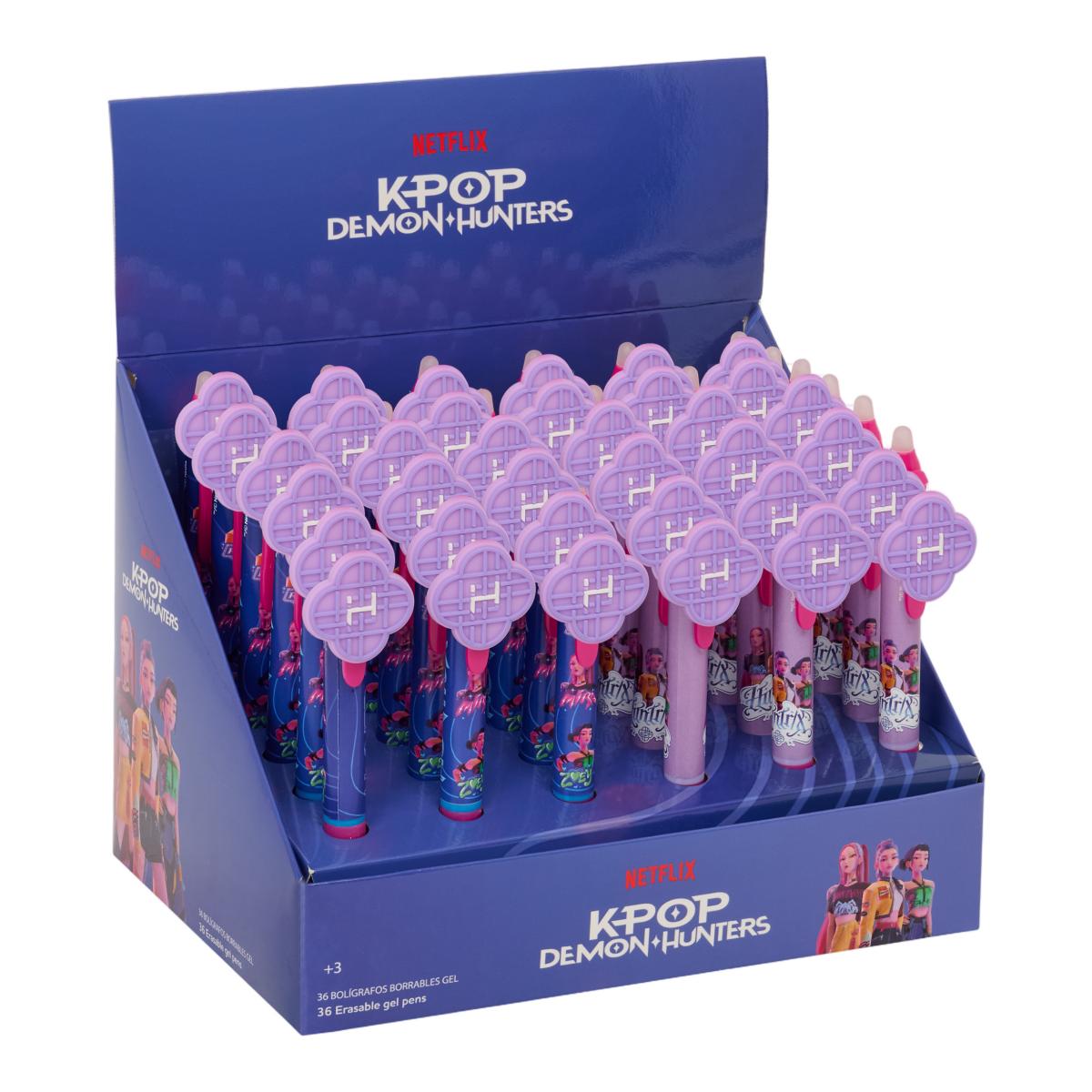 Caneta Apagável K-Pop Demon Hunters - Fucsia, Azul, Celeste, Rosa Fúcsia / Azul-5