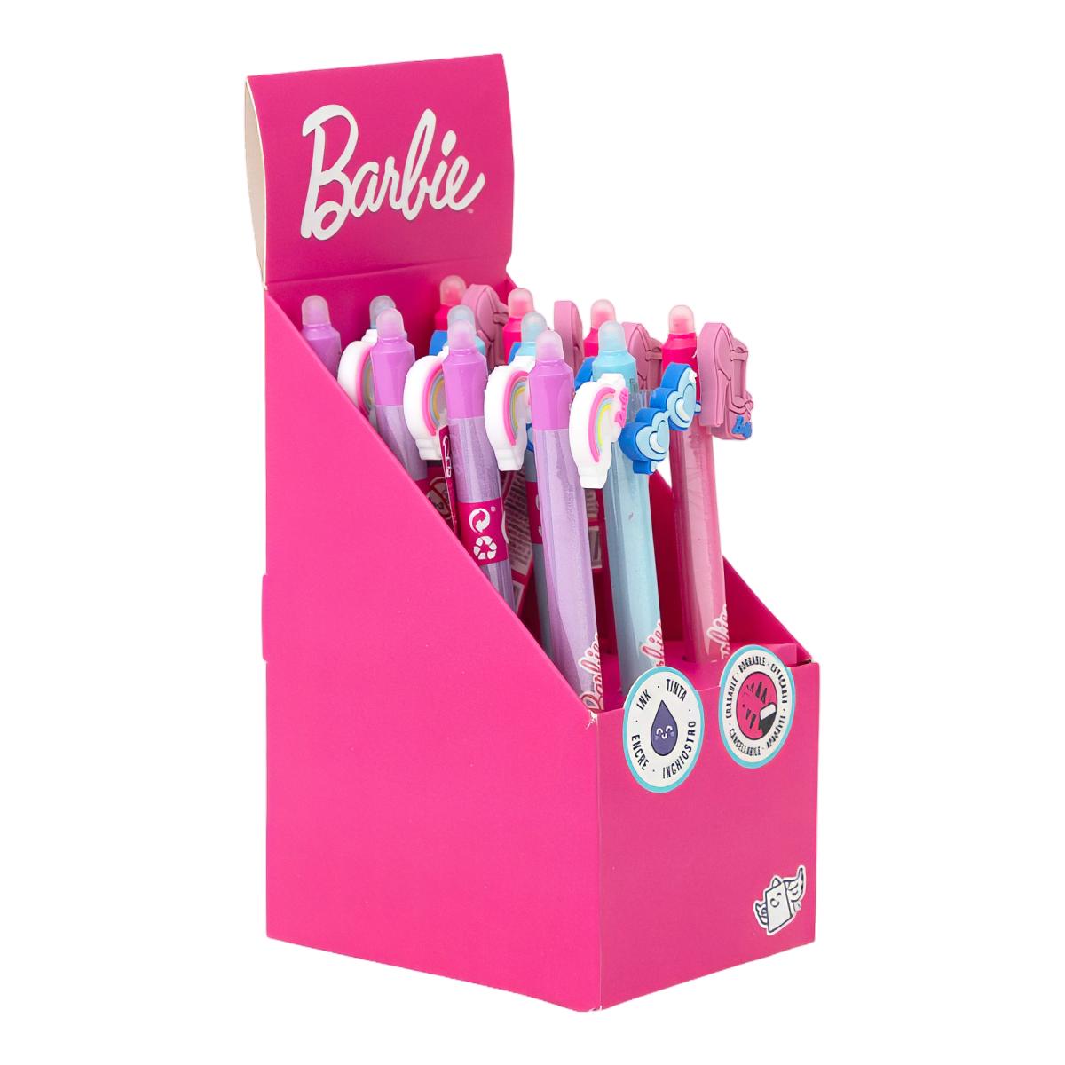 Surtido de 12 bolígrafos borrables con charm Mr Wonderful Barbie Multicolor-5