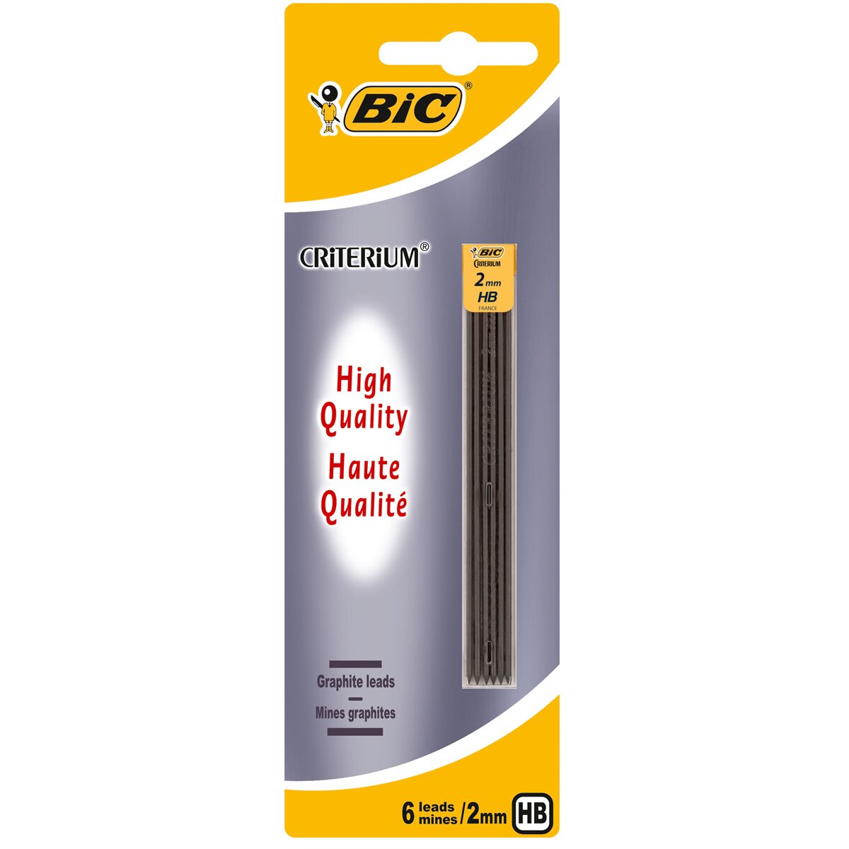 Pack de 1 lapiseira Criterium Ponta de 2 mm com 6 recargas 8