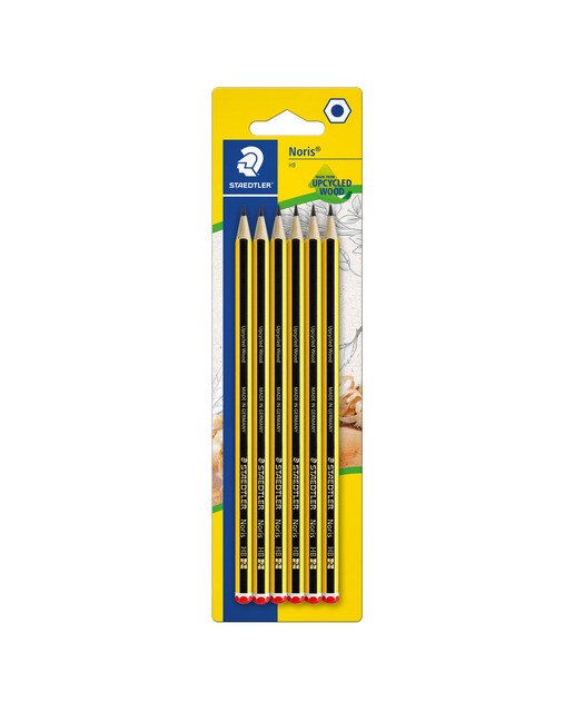 Imagen 0 de Blíster con 6 lápices de grafito Noris 120-2 Staedtler