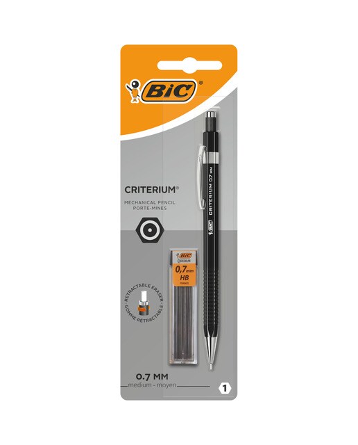 Imagen 0 de Pack de 1 Portaminas  Criterium Punta 0,7mm con 12 Recambios  BIC