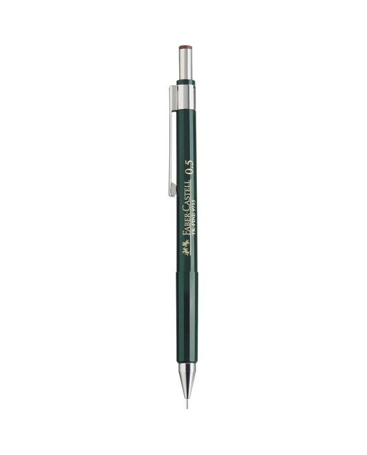 Portaminas TK-FINE 0,5 mm para Escribir y Dibujar Faber Castell Negro.