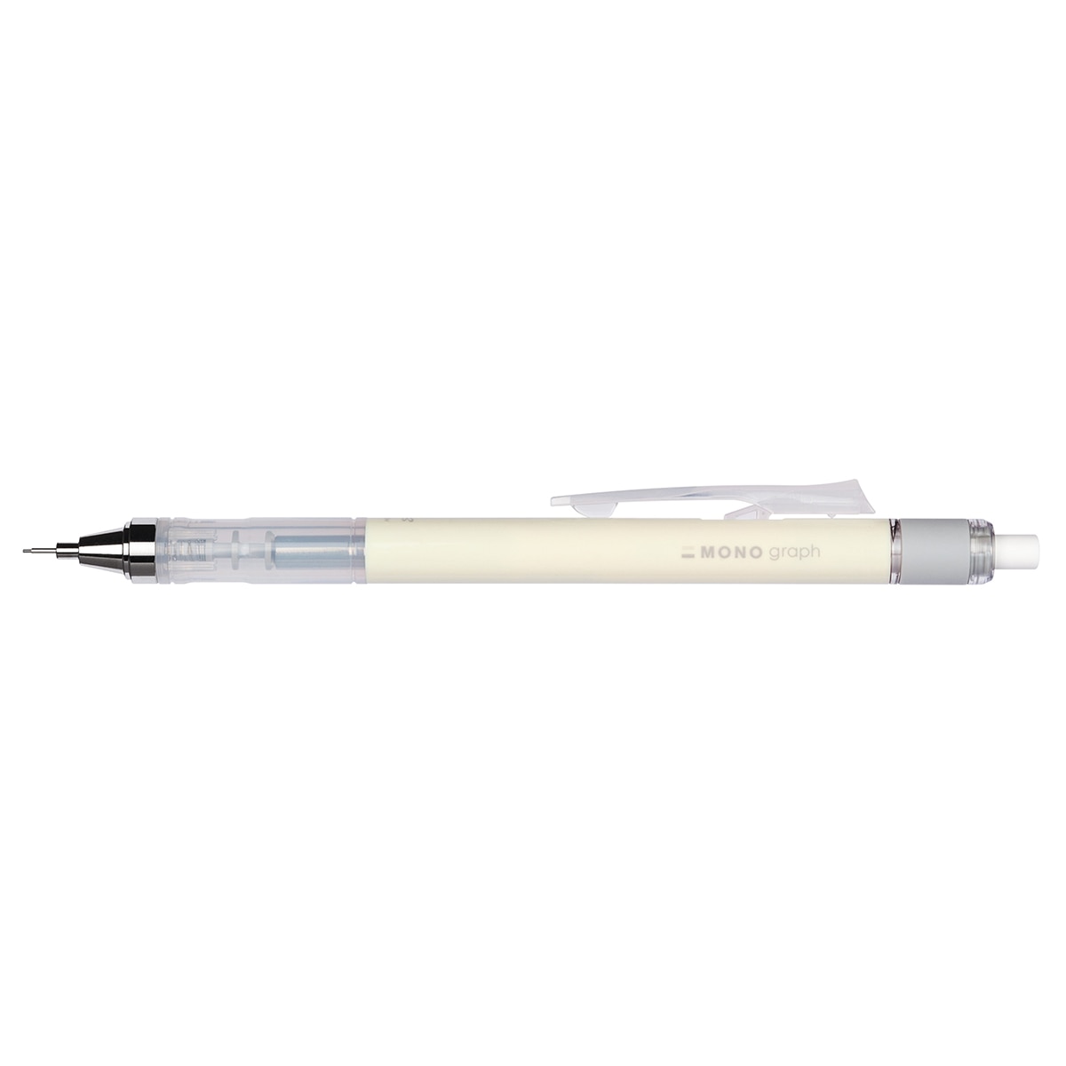 Lapiseira profissional MONO Graph 0,5 mm cor pastel amarela e creme Creme-2