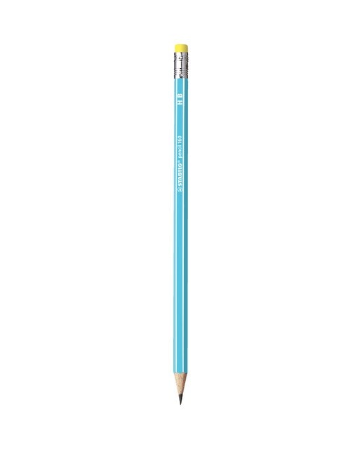 Lápis Escolar Hexagonal Pencil 160 com Borracha - Azul Azul-1