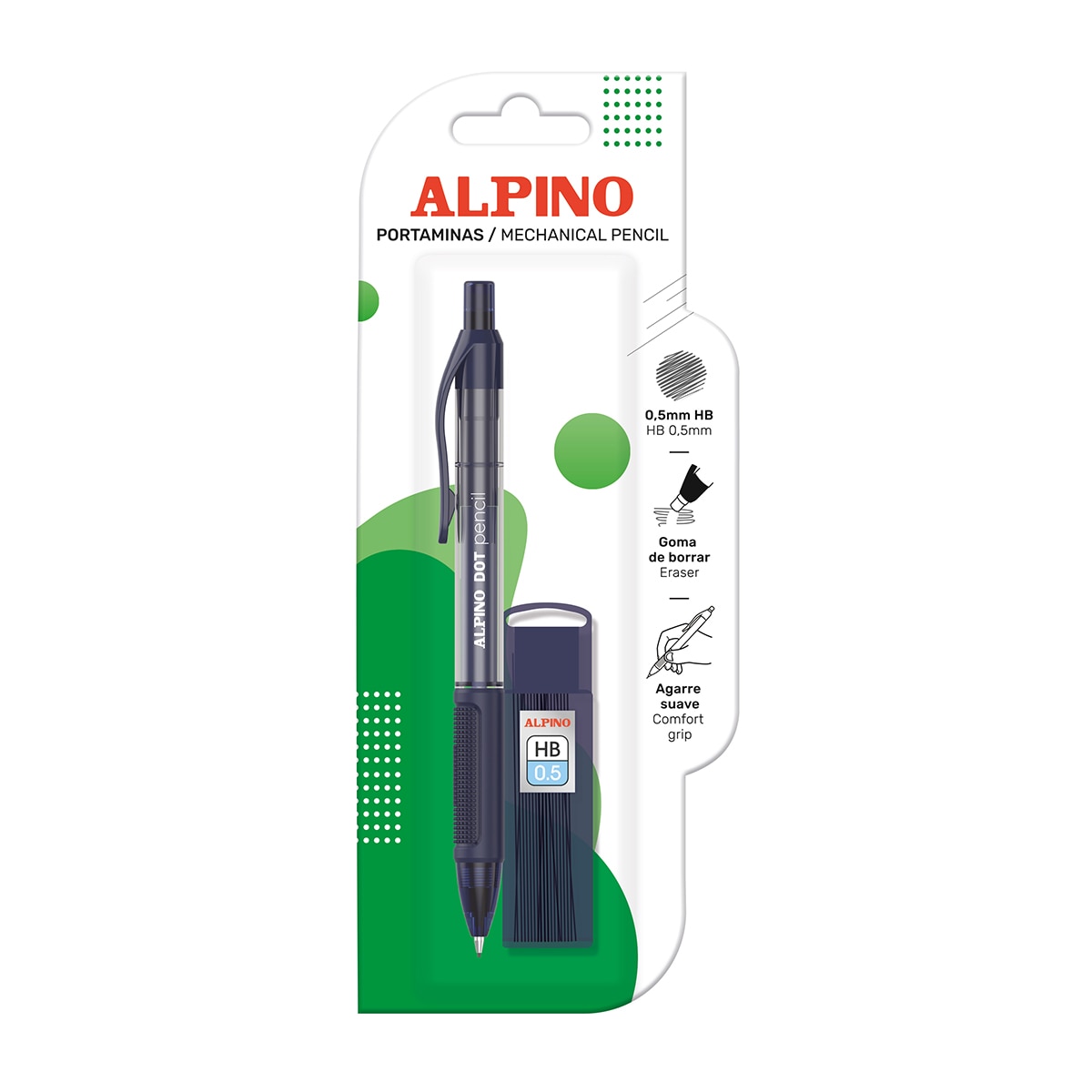 Imagen 0 de Blister Portaminas Alpino Dot pencil