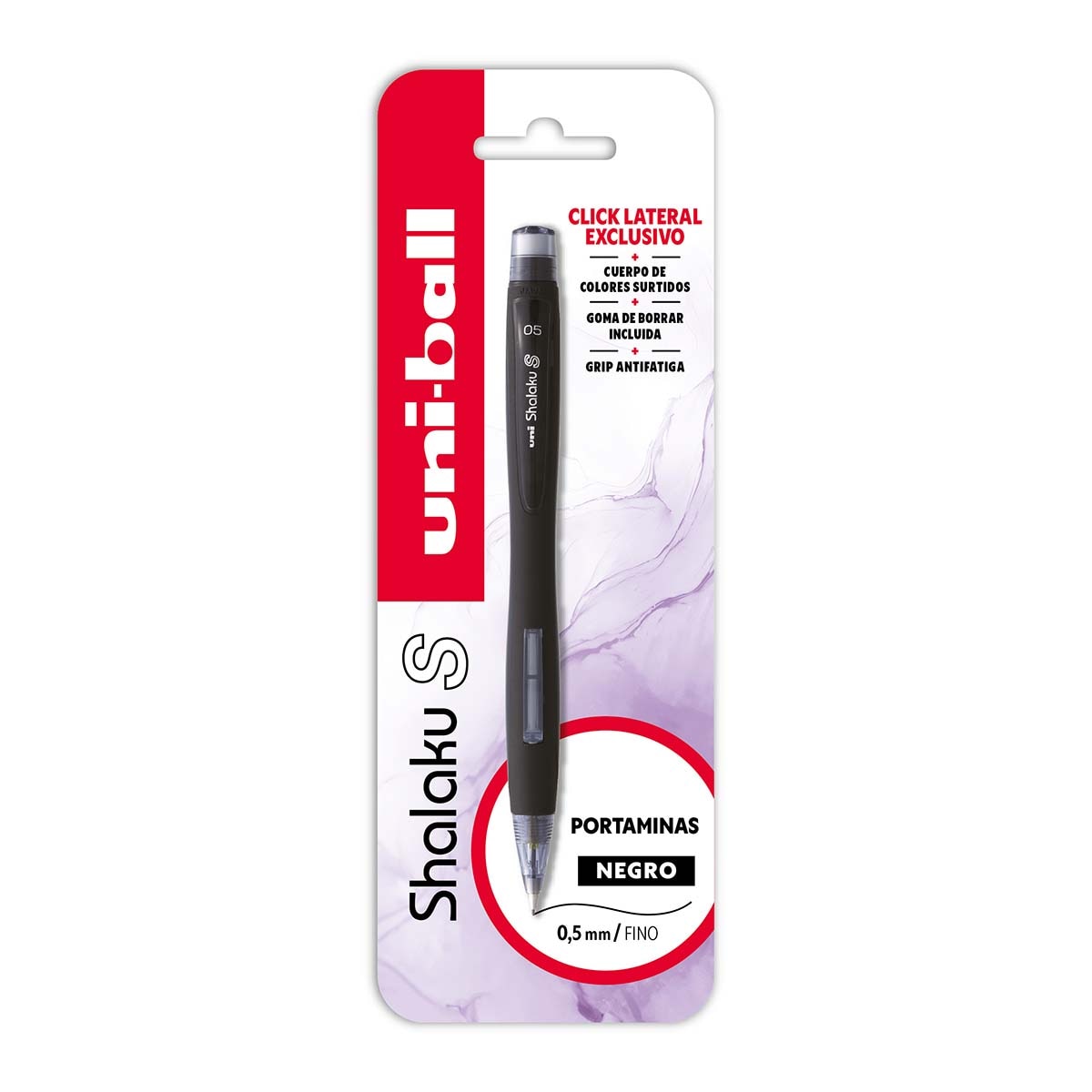 Imagen 0 de Blister de 1 unidad portaminas Uni-ball Shalaku S 0,5mm
