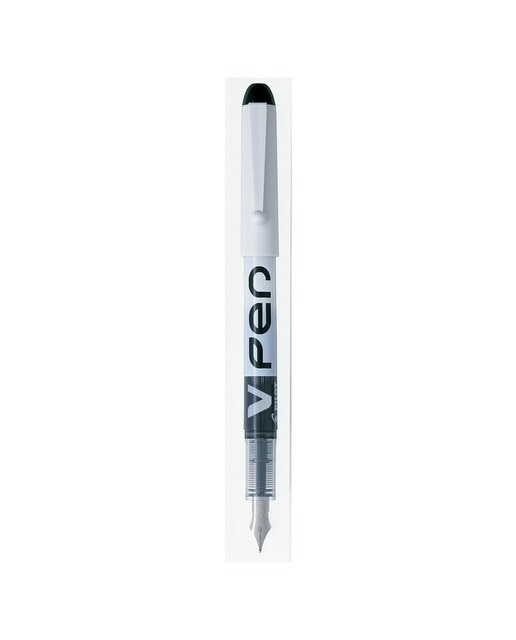 Imagem 0 de Caneta de Aparo Descartável de Tinta Líquida V-Pen White - Preto