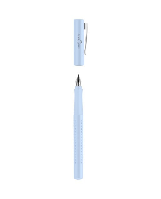 Pluma estilográfica grip 2010 harmony punta M Faber-Castell sky blue Sky Blue-2