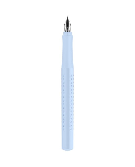 Pluma estilográfica grip 2010 harmony punta M Faber-Castell sky blue Sky Blue-3