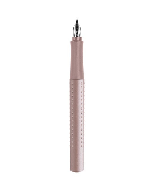 Pluma estilográfica grip 2011 punta F Faber-Castell rosa palo Rosa palo-3