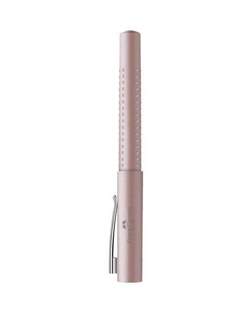 Pluma estilográfica grip 2011 punta M Faber-Castell rosa palo Rosa palo-1