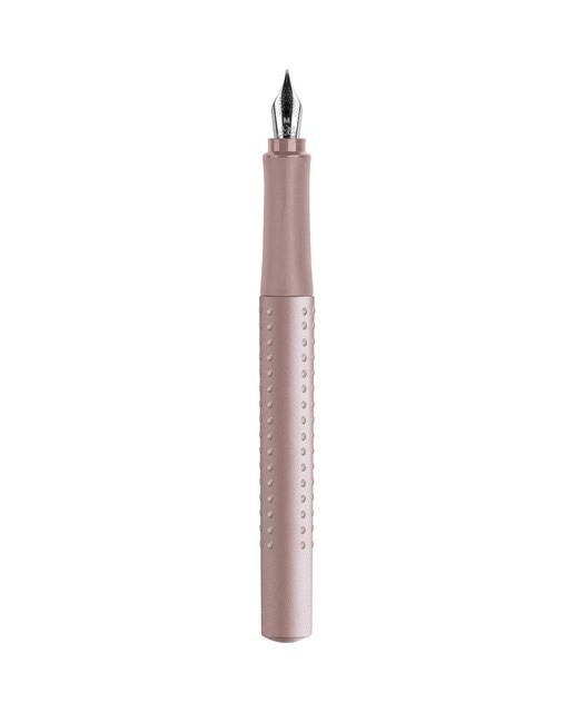 Pluma estilográfica grip 2011 punta M Faber-Castell rosa palo Rosa palo-3