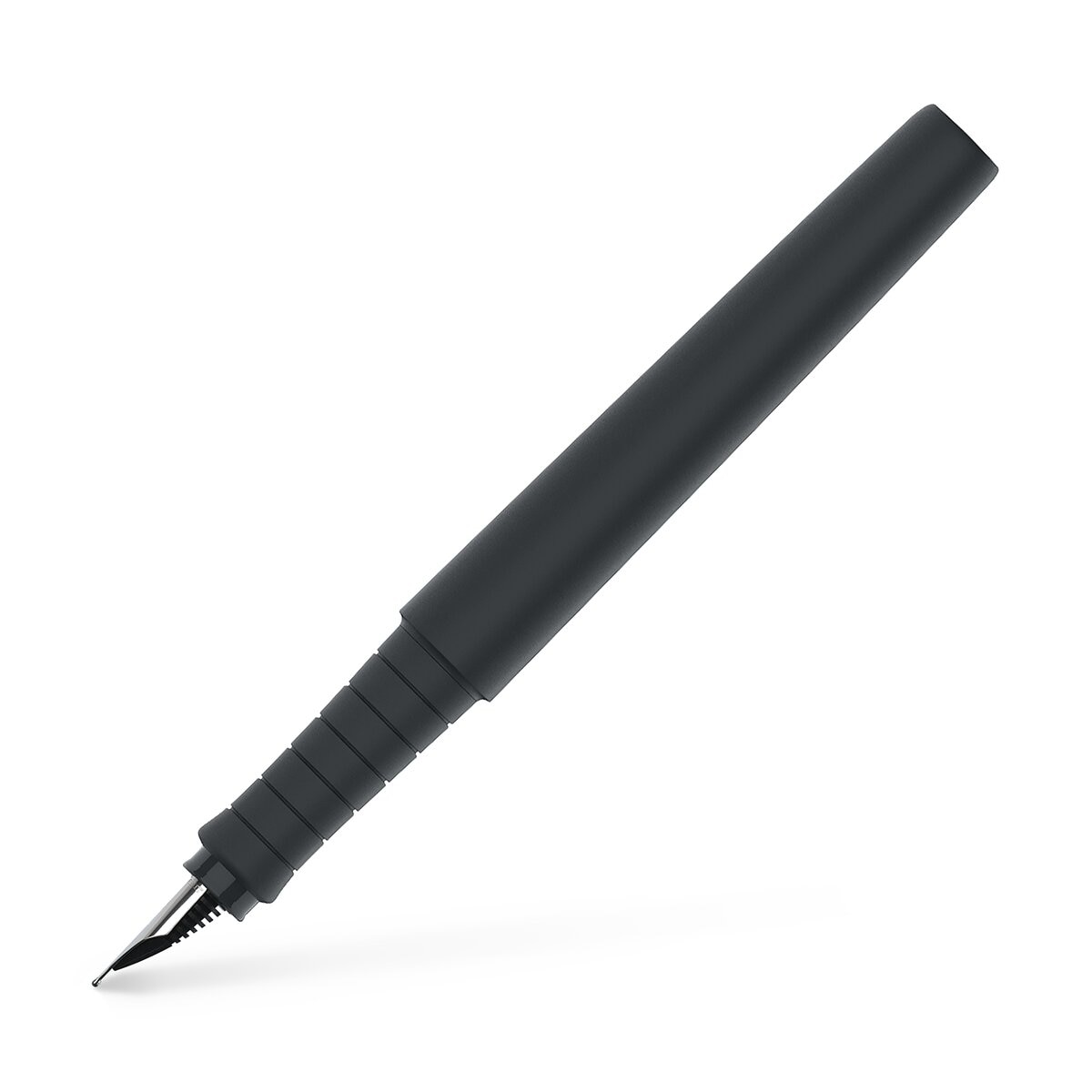 Imagen 0 de Pluma estilográfica Poly Pen trazo F Faber-Castell negro.