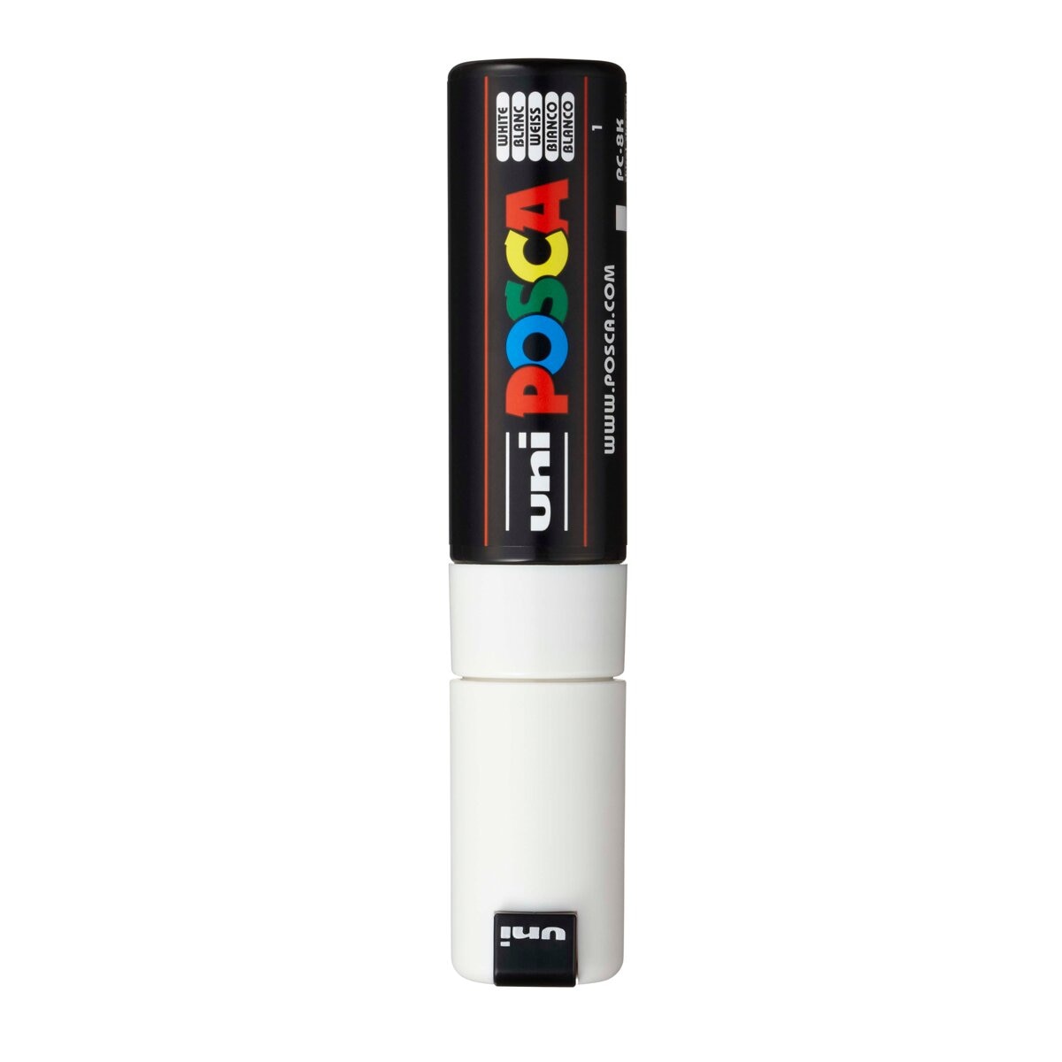 Marcador de Pintura Base al Agua 8,0 mm Uni Posca Blanco Blanco-2