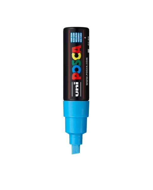 Imagen 0 de Marcador de Pintura Base al Agua 8,0 mm Uni Posca Azul Claro