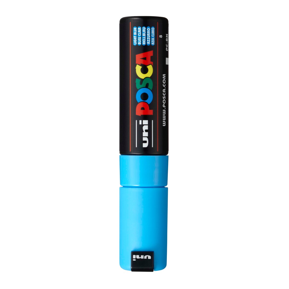 Marcador de Pintura Base al Agua 8,0 mm Uni Posca Azul Claro Azul claro-2