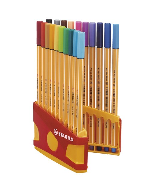 Pack ColorParade de 20 Rotuladores Punta Fina point 88 STABILO Multicolor Multicolor-2