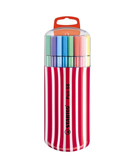 Pack Zebrui de 20 Rotuladores Premium Pen 68 STABILO Multicolor