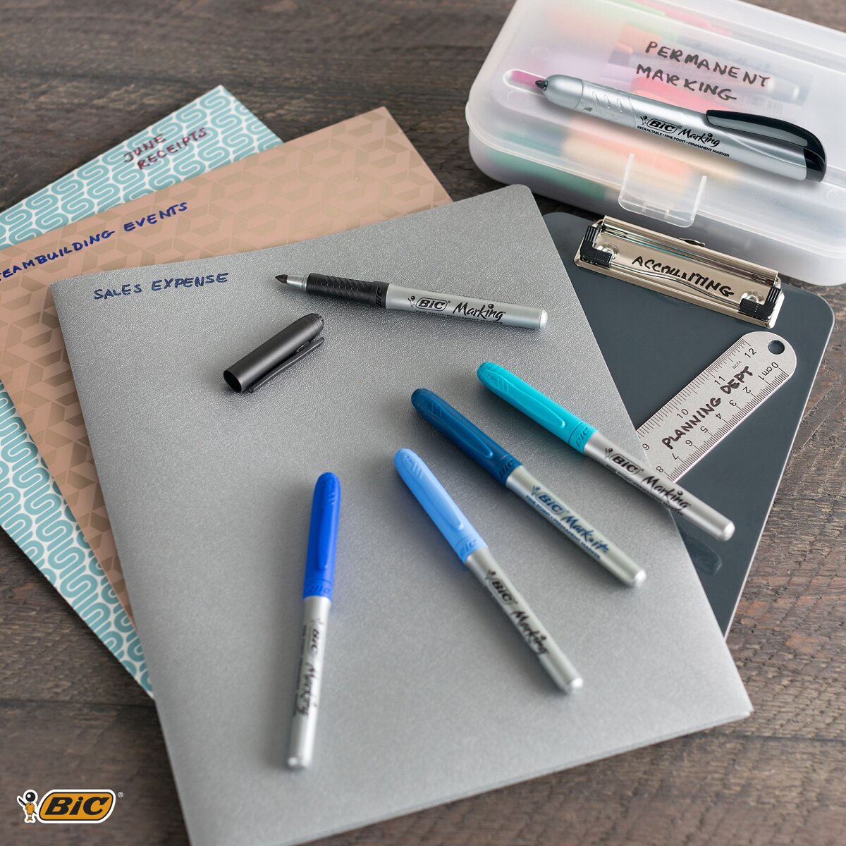 Pack de 5 marcadores permanentes Intensity Pastel 7