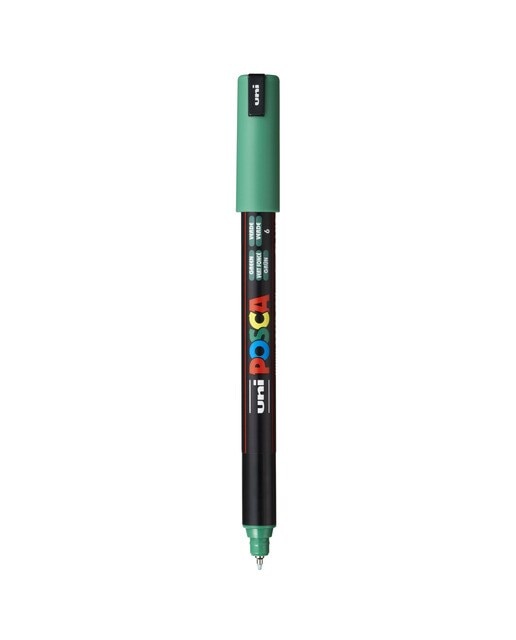 Imagem 0 de Marcador de Pintura Base Uni Posca de Água 0,4 Mm Verde