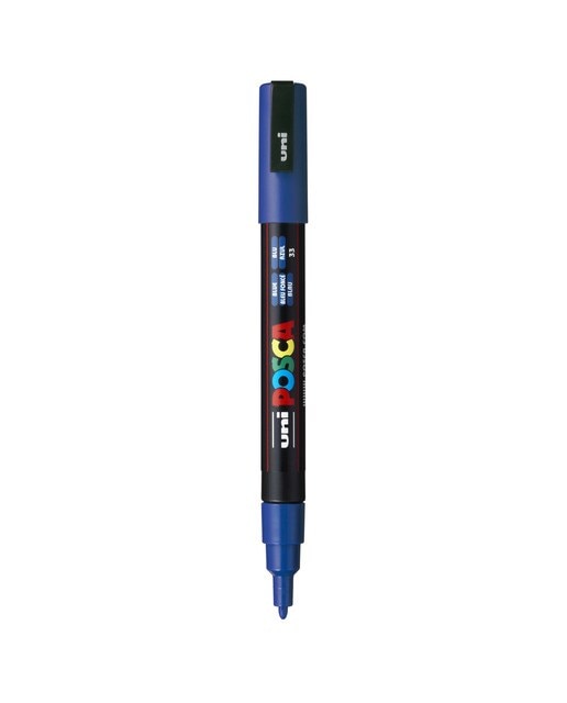 Marcador de Pintura Base Uni Posca de Água 0,9-1,3 Mm Azul Azul-1