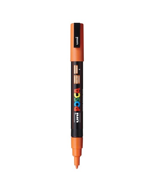 Imagem 0 de Marcador de Pintura Base Uni Posca de Água 0,9-1,3 Mm Laranja