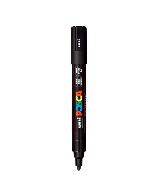 Marcador de Pintura Base Uni Posca de Água 1,8-2,5 Mm Preto Preto-1