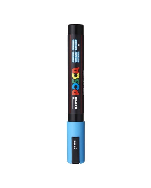 Marcador de Pintura Base Uni Posca de Água 1,8-2,5 Mm Azul-claro Azul-1