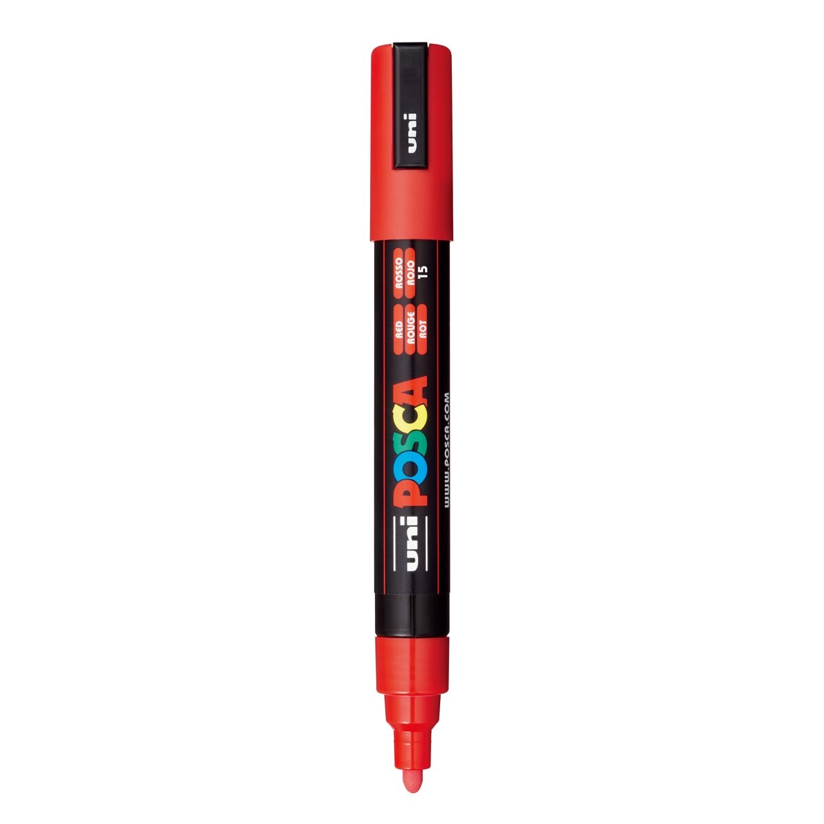 Marcador De Pintura Base Uni Posca Al Agua 1,8-2,5 Mm. Rojo Rojo-2