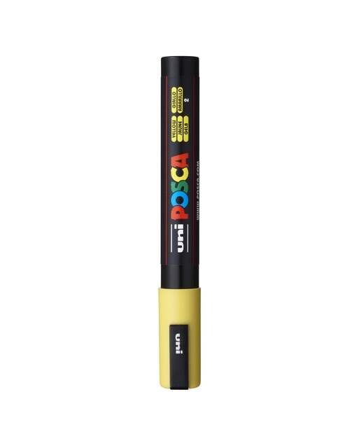 Marcador de Pintura Base Uni Posca de Água 1,8-2,5 Mm Amarelo Amarelo-1