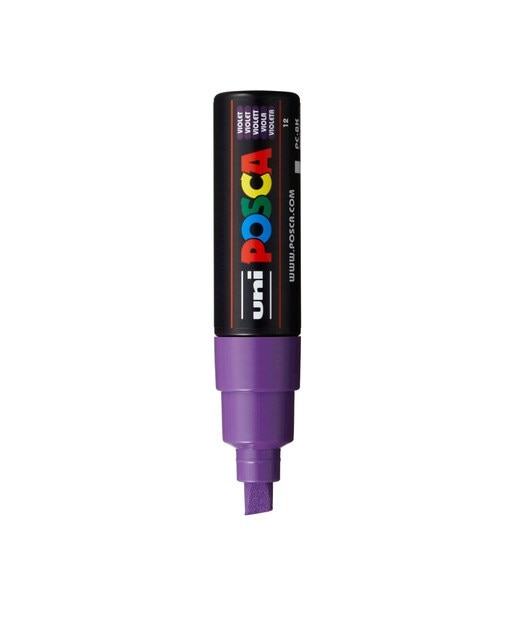 Imagem 0 de Marcador de Pintura Base Uni Posca de Água 8,0 Mm Violeta