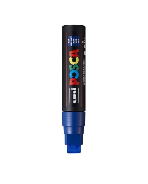 Imagen 0 de Marcador De Pintura Base Uni Posca Al Agua 15 Mm. Azul