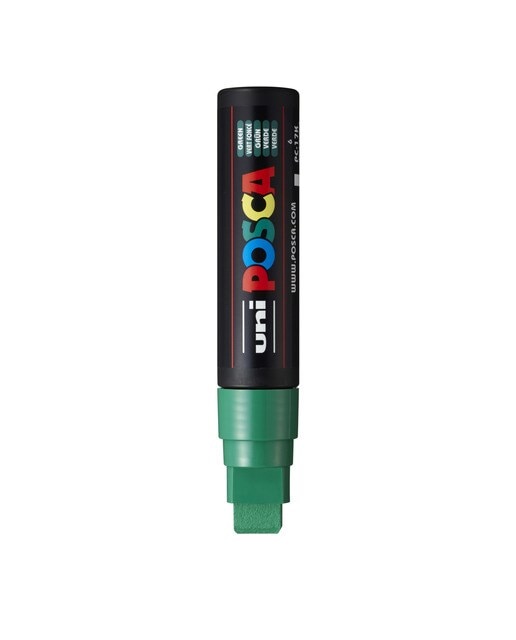 Imagen 0 de Marcador De Pintura Base Uni Posca Al Agua 15 Mm. Verde