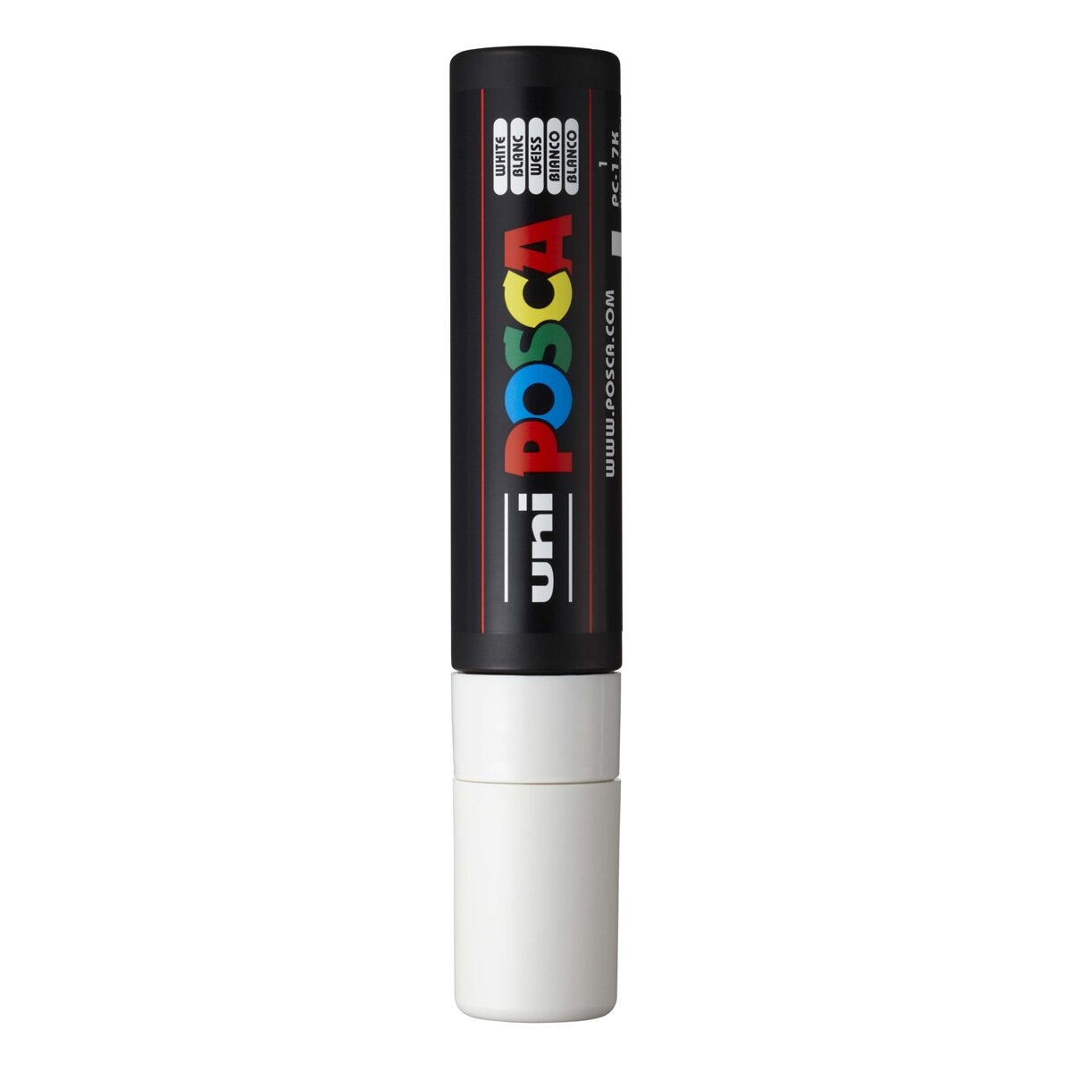 Marcador De Pintura Base Uni Posca Al Agua 15 Mm. Blanco Blanco-2